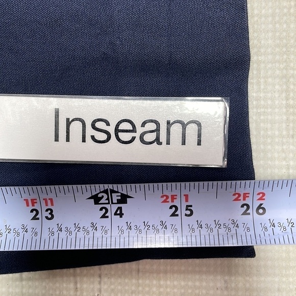 Everlane Pants Flat Front Blue Ankle Crop Size 8 - Picture 7 of 10